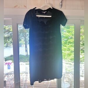 Kookai Navy Sheer Sheath Dress 36 Euro